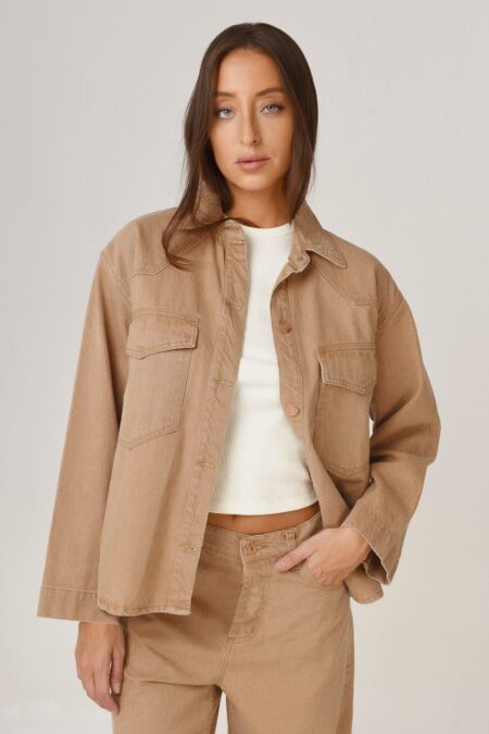 Overshirt Stone Camel